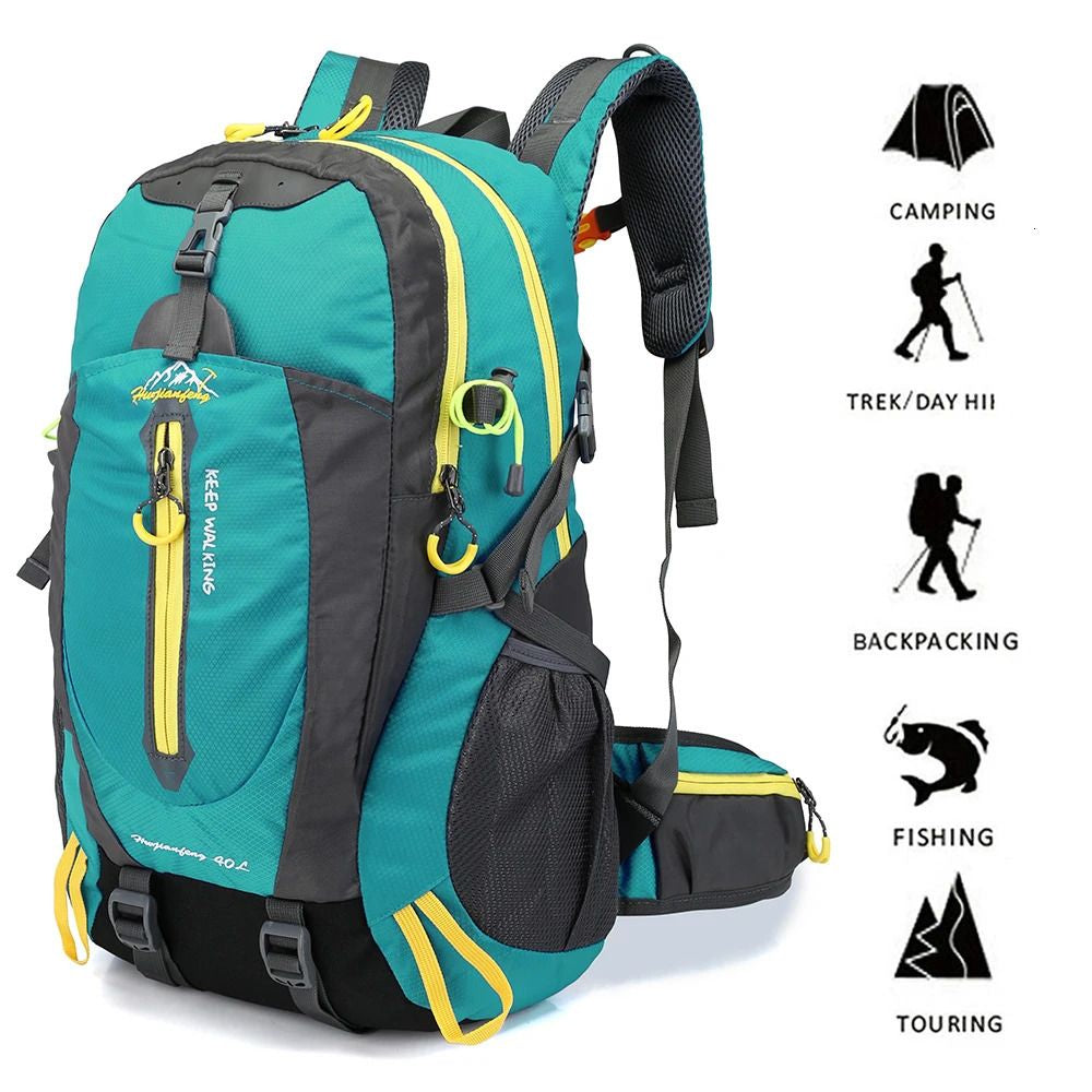 40L Ultralight Hiking Backpack, Reflective waterproof Design