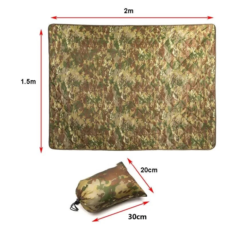 Thermal Camouflage Quilted Blanket