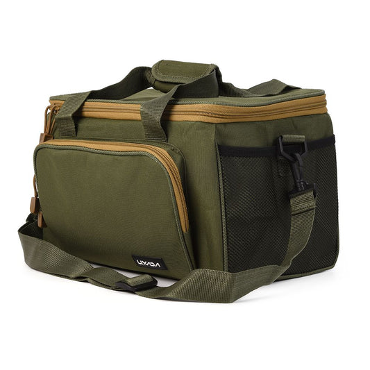 Portable Fishing Shoulder Bag, Multifunctional Canvas Tackle Bag