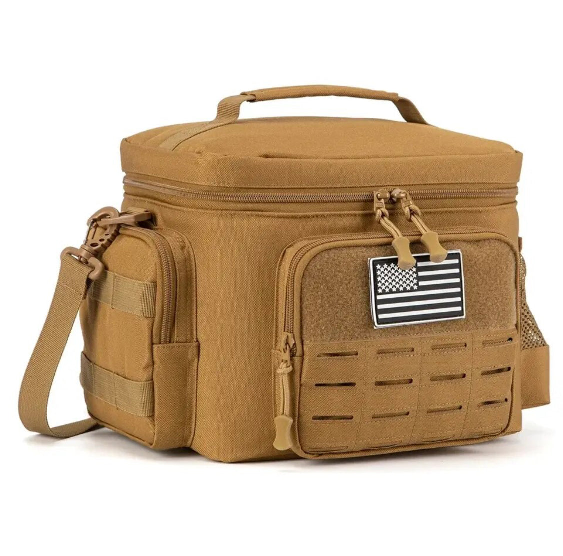 Large Durable Cool Box, Leakproof Cooler Bags with Detachable MOLLE Bag