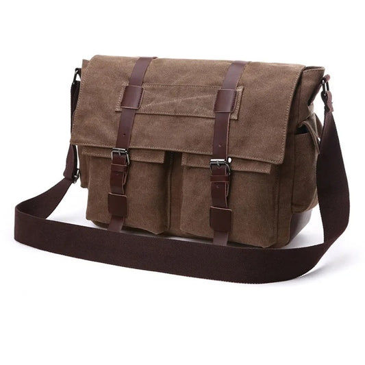 Men's Vintage Canvas Shoulder Bag