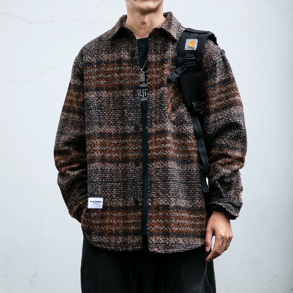 Plaid Thickened Work Shirt