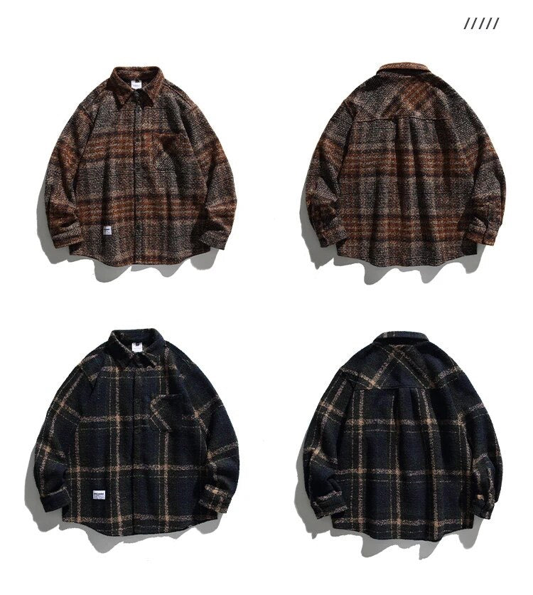 Plaid Thickened Work Shirt