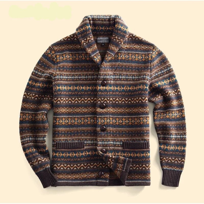 Mens Casual Regular Cotton Cardigan