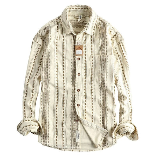 Men's Navajo Vintage Long Sleeve Shirt