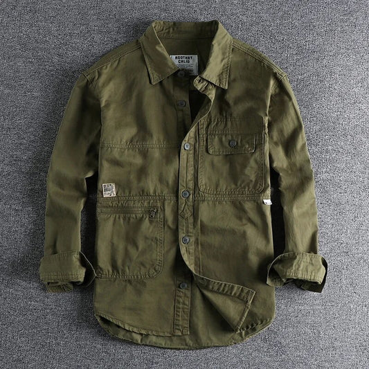 Men's Military Long Sleeve Work Jacket