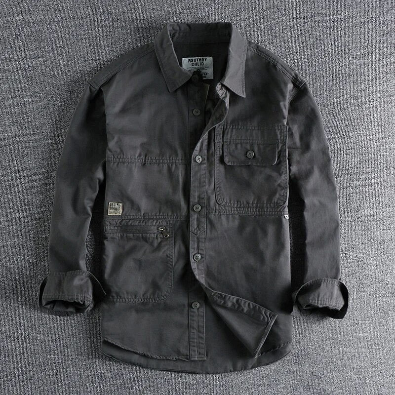 Men's Military Long Sleeve Work Jacket