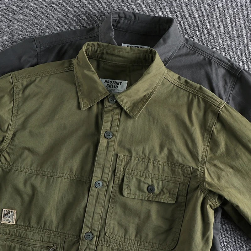 Men's Military Long Sleeve Work Jacket