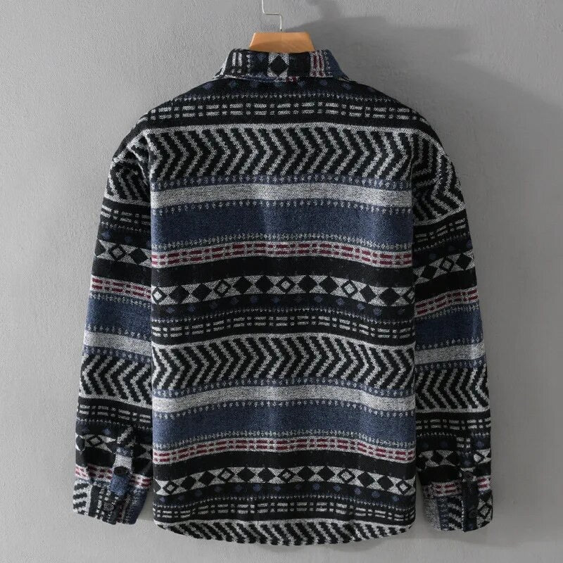 Mens Ethnic Style Long Sleeve Shirt